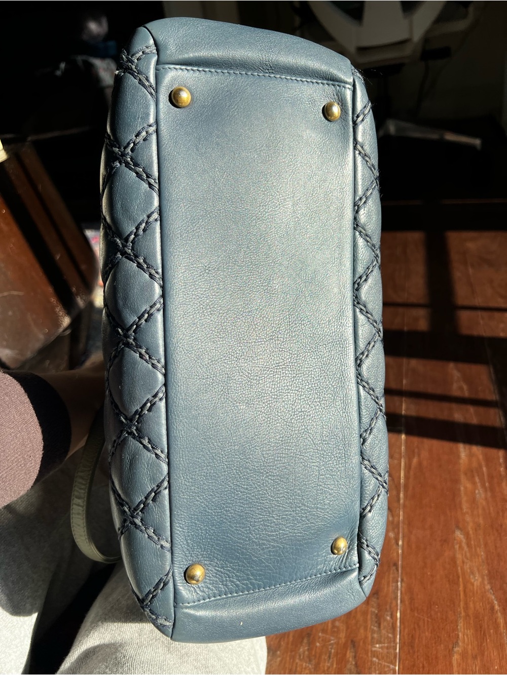 CHANEL Navy Paris-Dallas Chic Stitch Tote - Picture 3 of 16